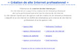 Site internet creation-de-site-internet.pro qui est un site qui reprant des sites sur la creation de site internet professionnel