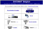 Website of Ducomat who is specialized in products for dust collection systems