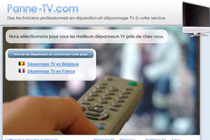 Acc�dez au site internet Panne-TV.com qui est un service de d�pannage de probl�me de panne-tv